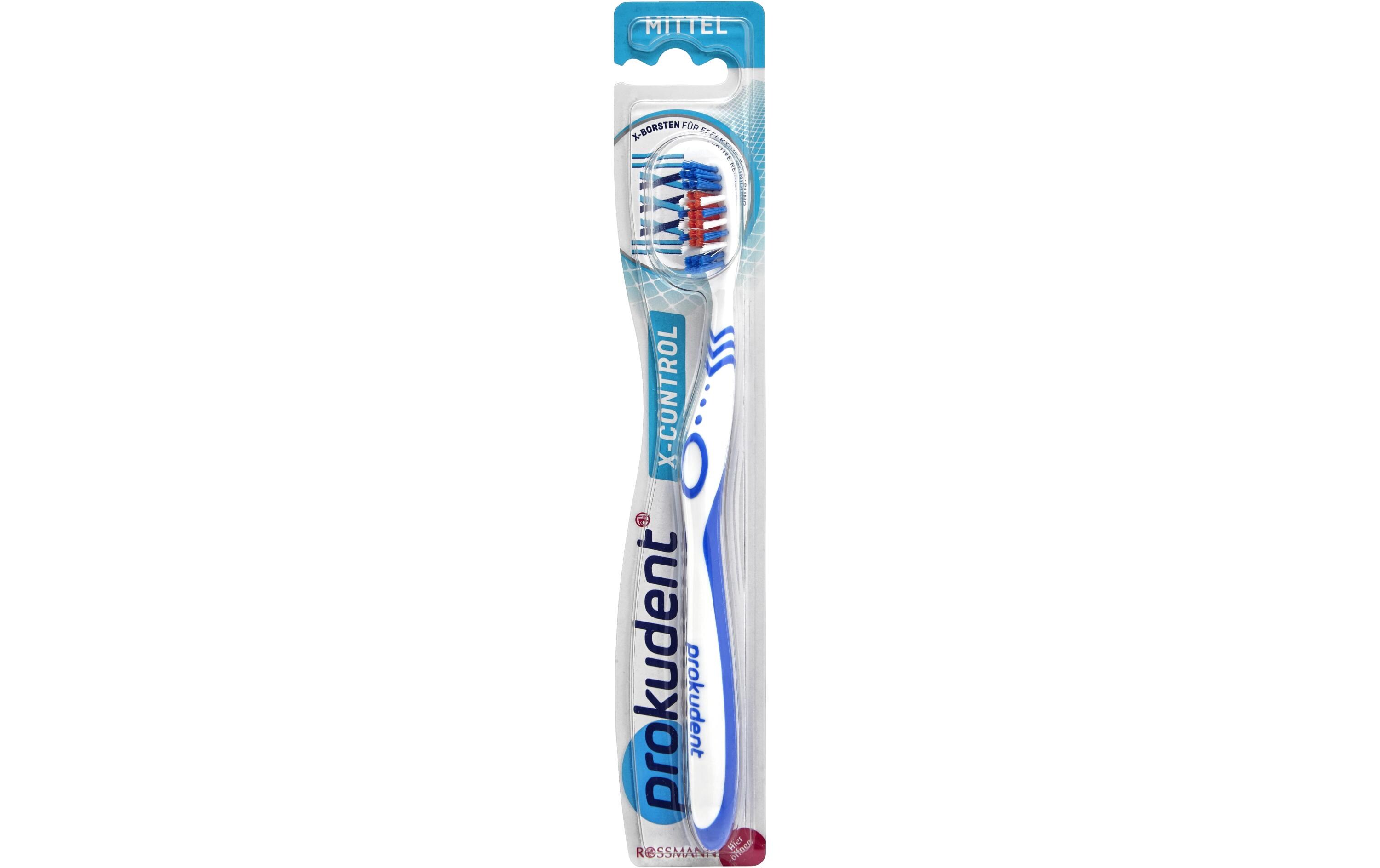 Handzahnbürste X-Control mittel 5 x 1 StückZahnbürste für eine gründliche Reinigung