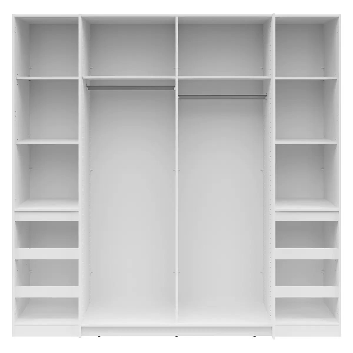 Kleiderschrank 4trg. Felsberg weiss,Artisan Eiche