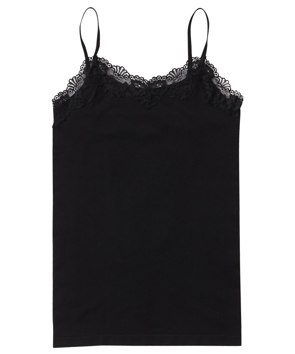 naadloze singlet met kant