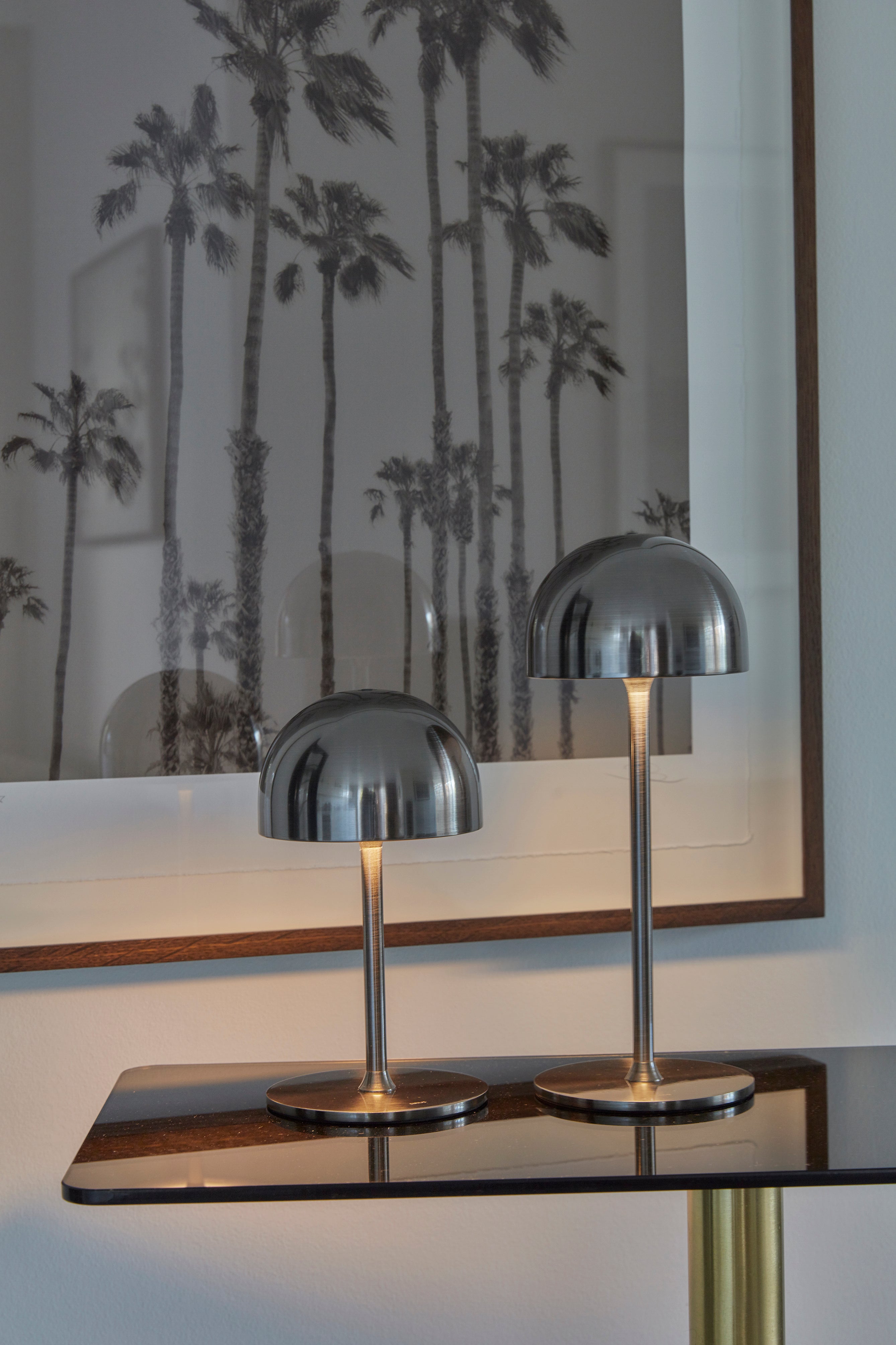 Sirius  Tim lampe, Chrom - H30 cm.