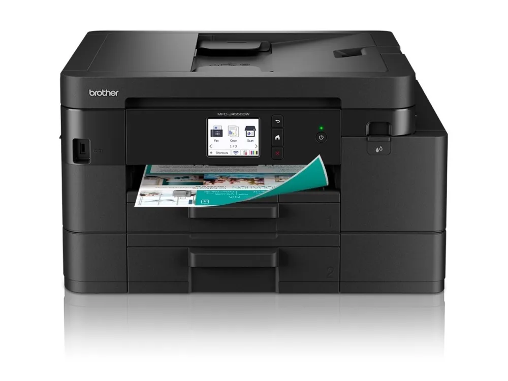 Brother MFC-J4550DW - Multifunktionsprinter - farve - blækprinter - A4 (210 x 297 mm) (original) - A4/Legal (medie) - op til 13 spm (kopiering) - op til 20 spm (udskriver) - 150 ark - USB 2.0, LAN, Wi-Fi(n)