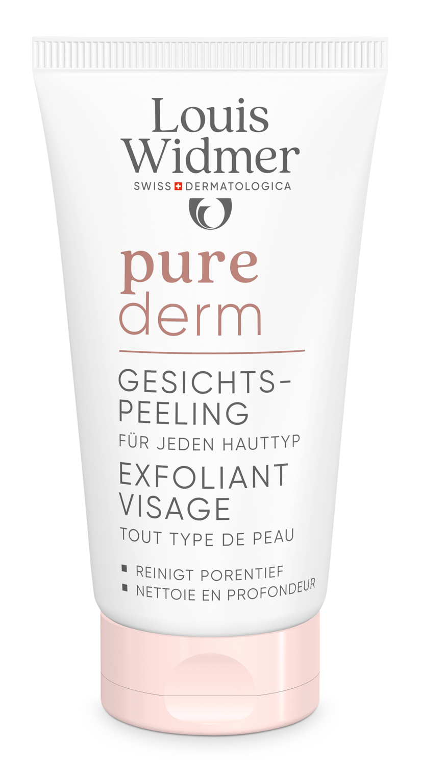 LOUIS WIDMER Purederm Gesichtspeeling ohne Parfum 50 ml