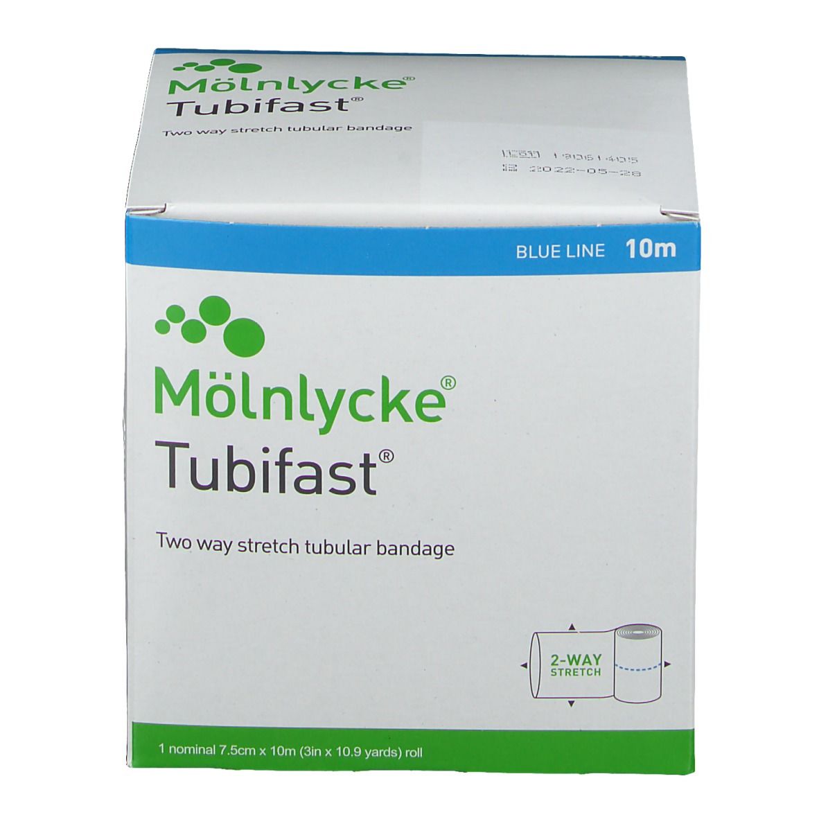 Tubifast 2-Way Stretch 7,5 cm x 10 m blau