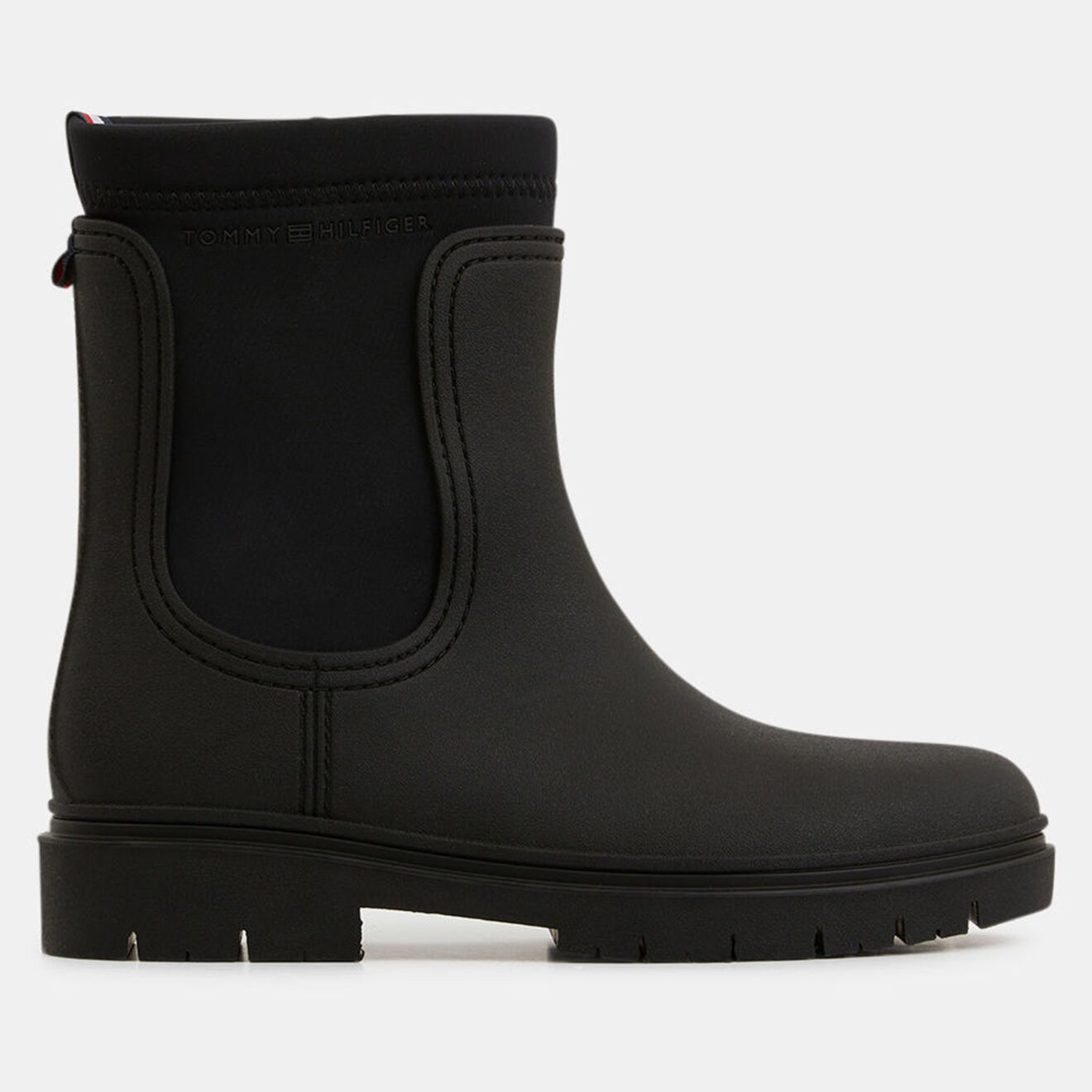 Tommy Hilfiger Chelsea boots de pluie en Néoprène noires