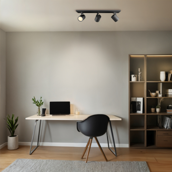Philips runner 3-lichts opbouwspot zwart