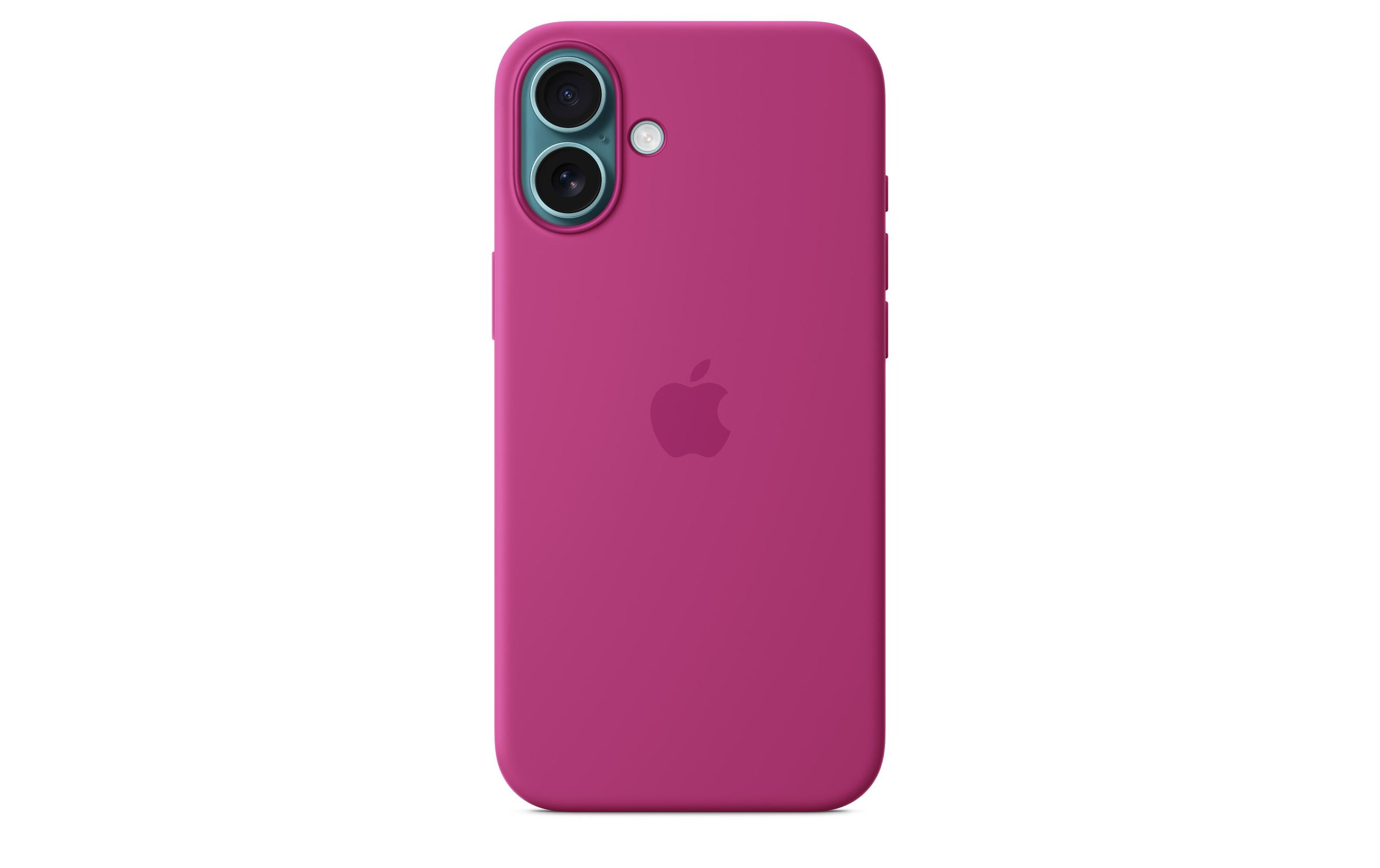 Silicone Case mit MagSafe iPhone 16 Plus FuchsiaSilikon-Backcover mit «MagSafe» für das Apple iPhone 16 Plus