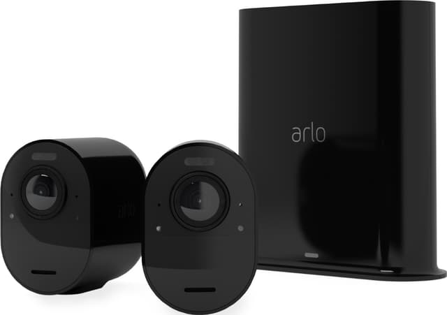 Arlo Ultra 2 4K trådløst sikkerhedskamerasystem 2-pak (sort)
