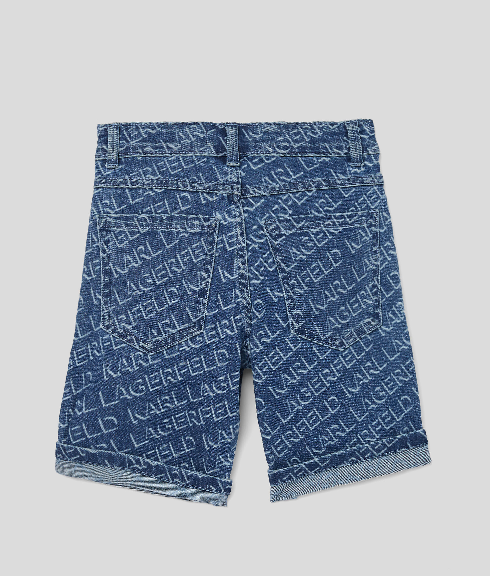 Short en jean pour garçon à logo en diagonale