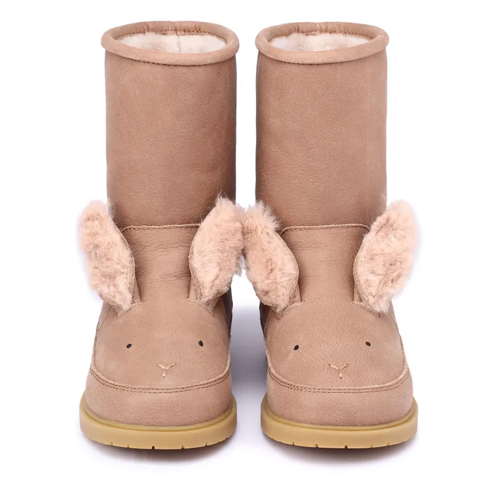 Donsje Bottines Fourrées Wadudu Exclusive Lapin | Marron glacé
