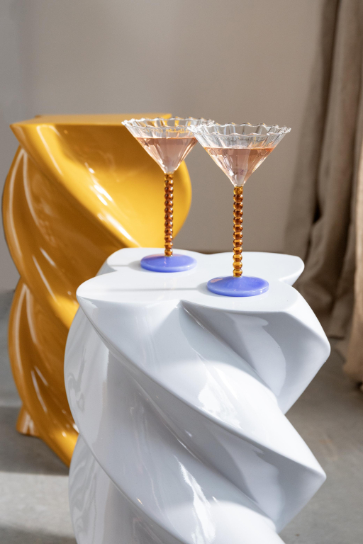 &klevering Perle Coupe champagneglazen set van 2 groen
