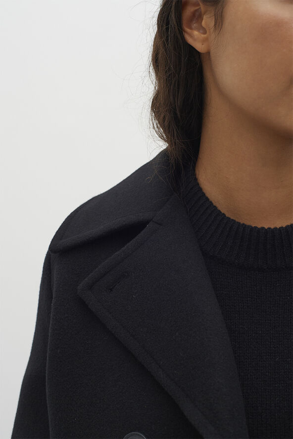 InWear PerryIW Sailor Uldfrakke Black