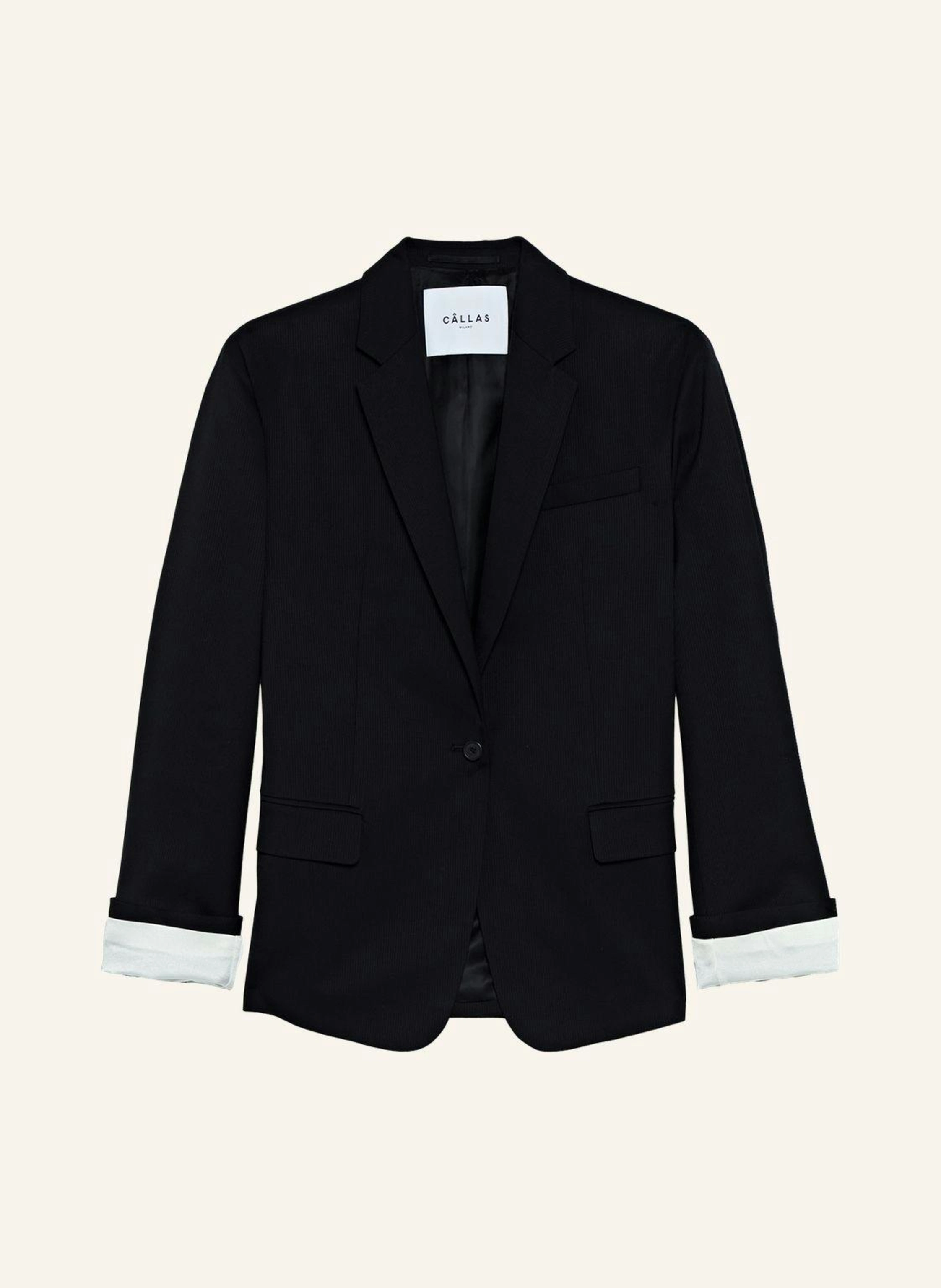 CÂLLAS MILANO DENIS Oversize-Blazer mit Kontrast-Satinmanschette