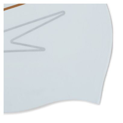Bonnet de bain silicone imprimé Speedo Blanc