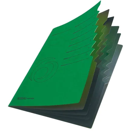 Herlitz Ordnungsmappe 1-7 grün Pappe