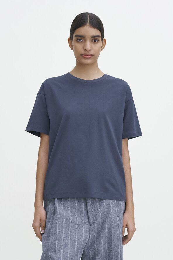 Filippa K Loose Fit Tee Dawn blue