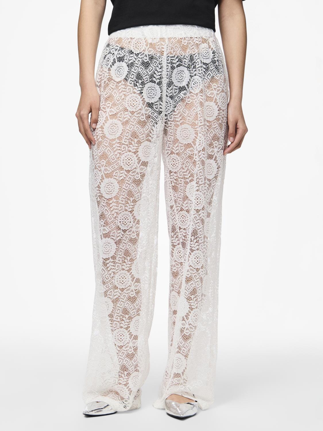 Pieces Pcolline Wide Lace Pants