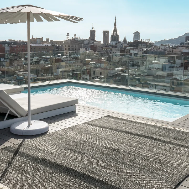 nanimarquina - Tres Outdoor-Teppich, 200 x 300 cm, schwarz