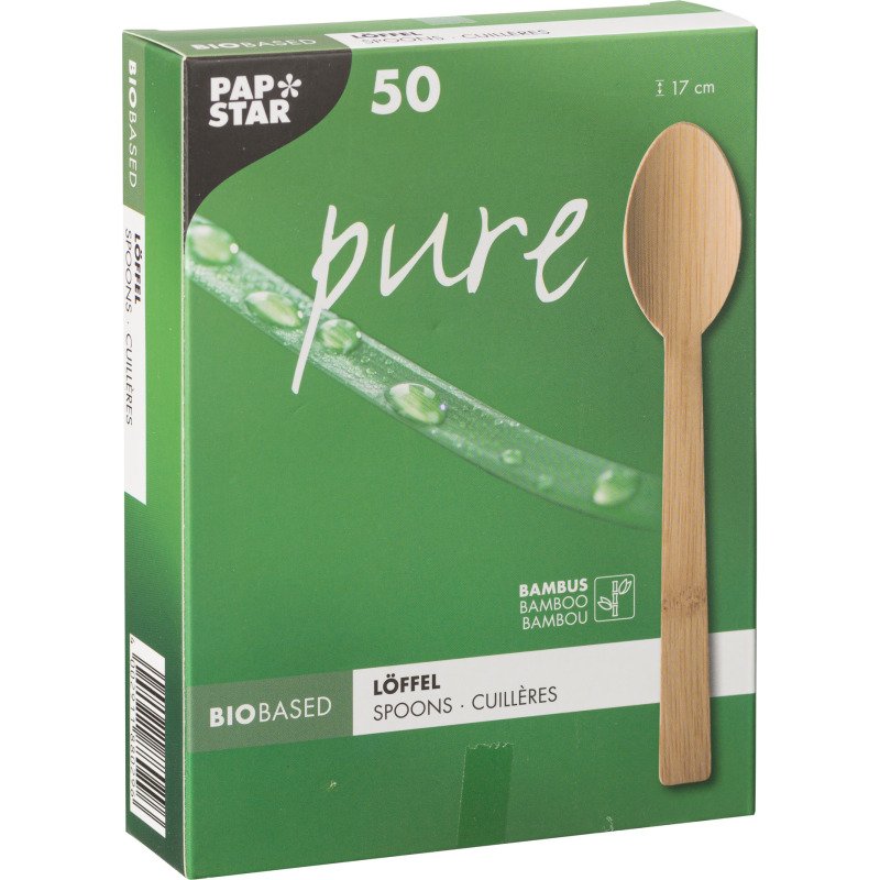 Cuillère en bambou L 170 mm - Paquet de 100