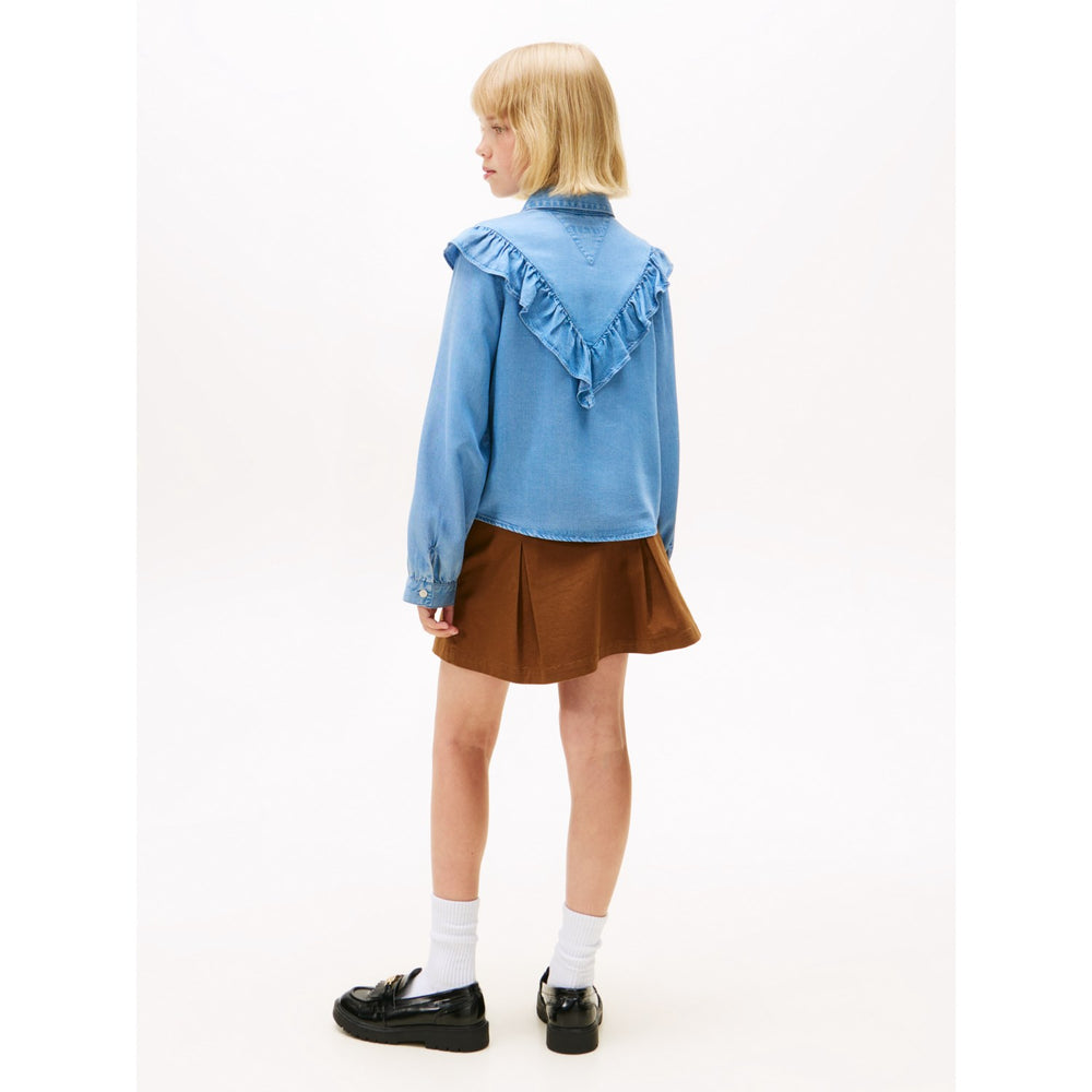 Køb Tommy Hilfiger Denim Ruffle Bluse L/S