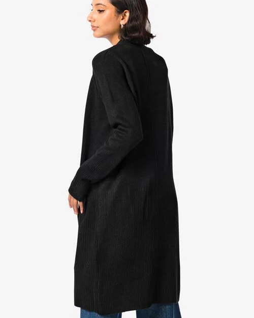 gilet femme Lana en maille noir
