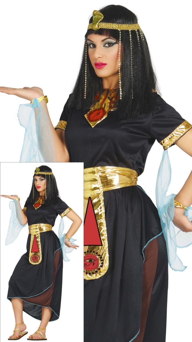 Cleopatra Kostuum Zwart Goud Dames