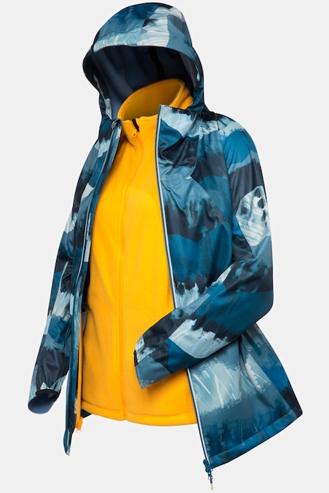 HYPRAR 2-in-1-Fitnessjacke, wasserdicht, 2-Wege-Zipper