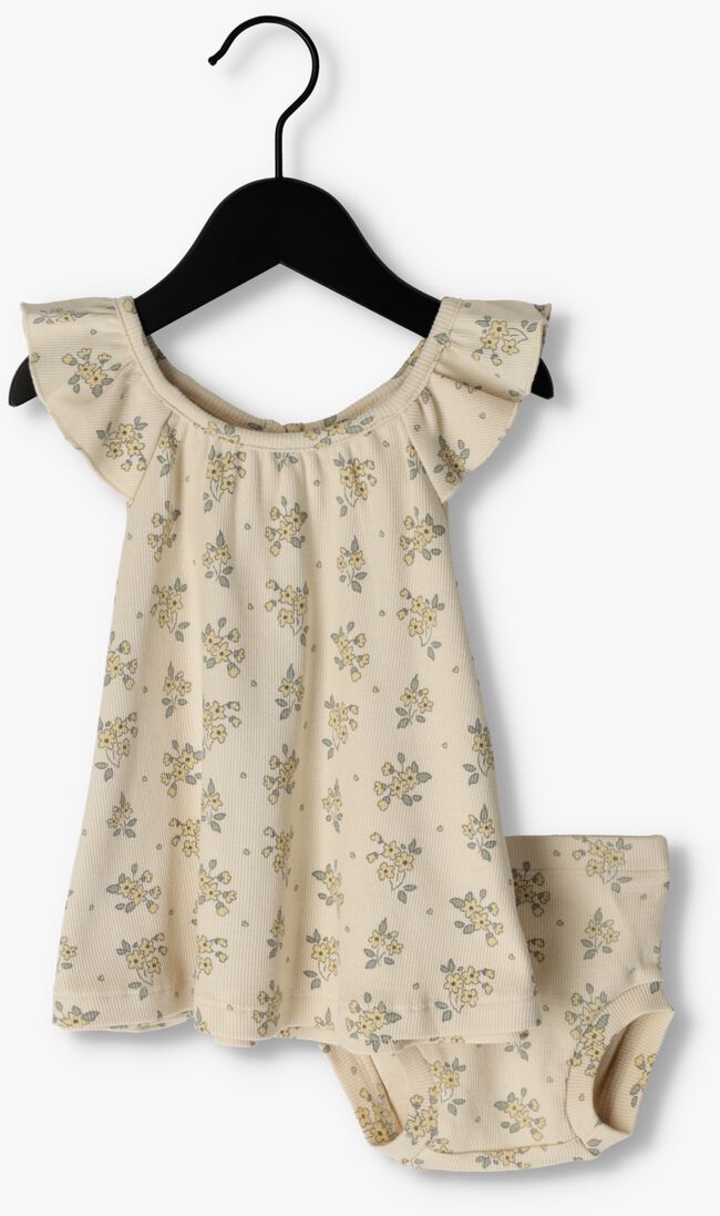 QUINCY MAE beige quincy mae  ruffle swing dress