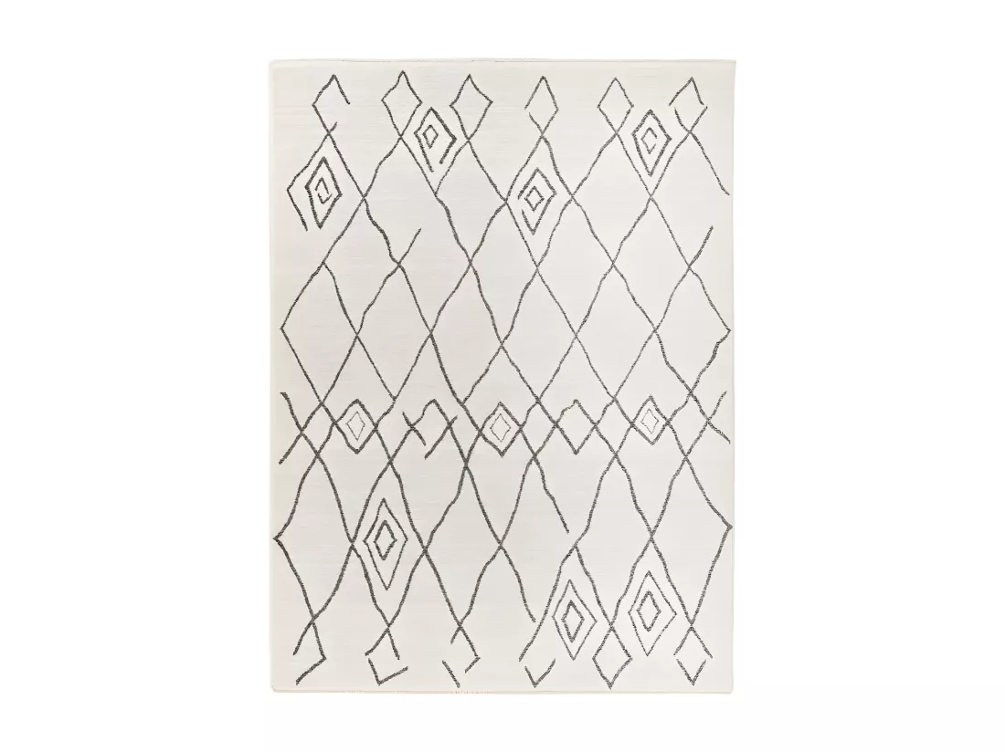 Tapis 290x200cm, design A205R coloris ivoire - Confort et élégance pour votre intérieur