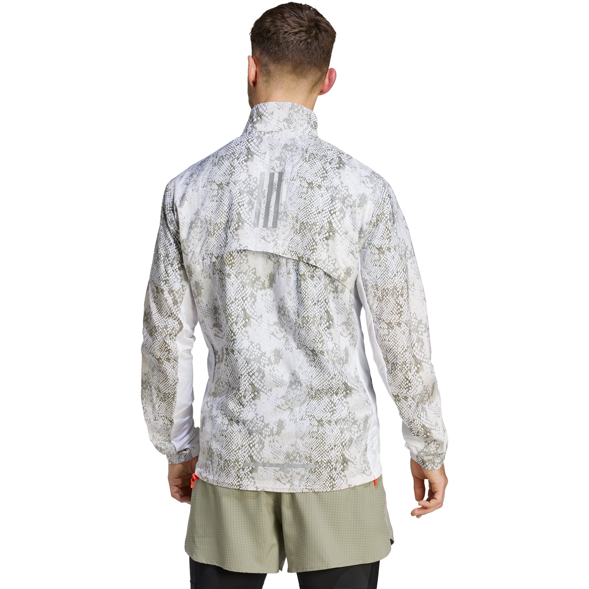 adidas Allover Print Marathon Jacke Herren white