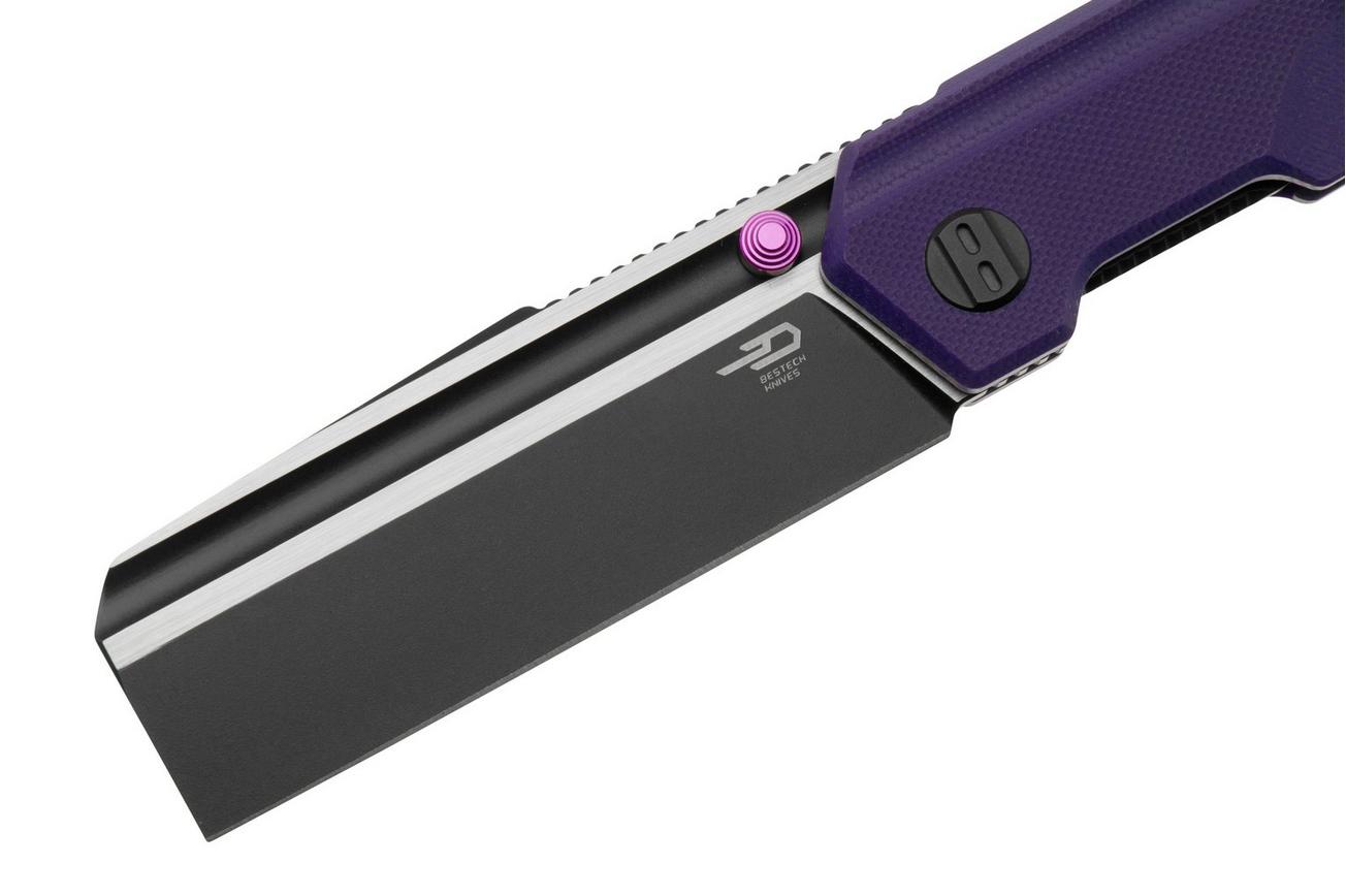 Bestech Tardis BG54B Purple G10, zakmes, Ostap Hel design