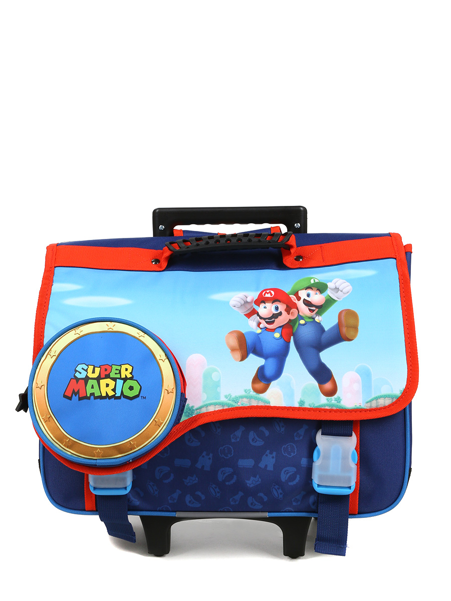 Cartable À roulettes Super Mario Etoile d'Or 41 cm