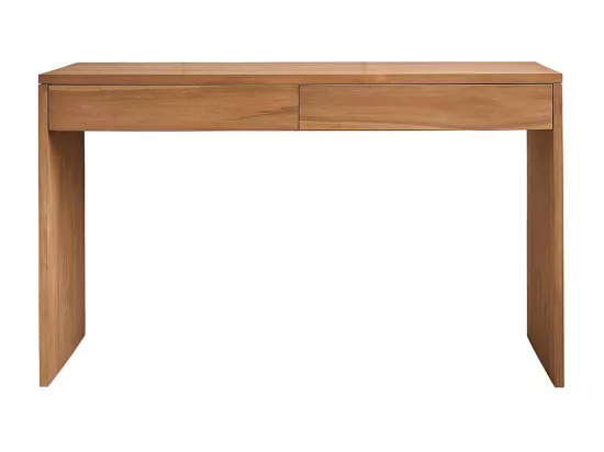 Bureau en bois de teck massif 130 cm