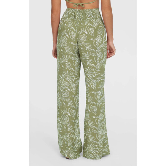 O'Neill Johnny Smocked Waist Pants Green Textured Jungle Damen SU25