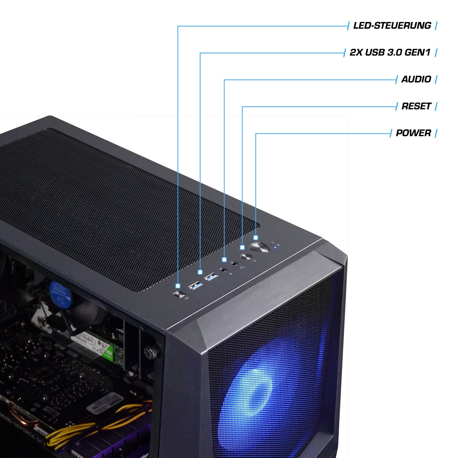 Gaming PC Ultra V AMD Ryzen 7 5700X, 32GB DDR4, AMD Radeon RX 7800 XT 16 GB, 1TB SSD, Windows 11
