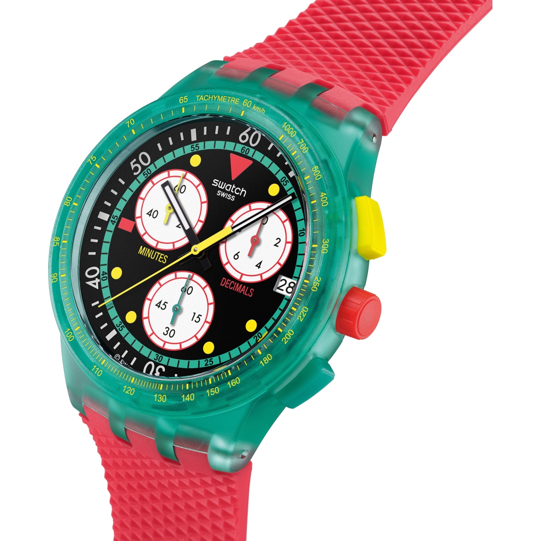 Swatch Original Chrono Neon Emerald