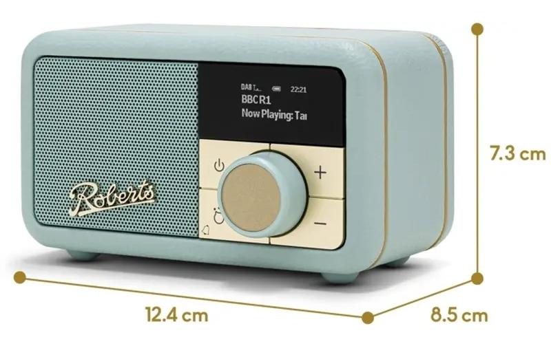 DAB+ Radio Revival Petite 2 Duck Egg Blue<br>UKW- und DAB-Radio mit Bluetooth und Weckfunktion