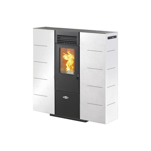 Salamandra Kalor Pellets Ar Ventilado Quadra Slim 6 Branca