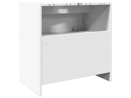Armoire d'évier blanc 59x37x59 cm bois d'ingénierie