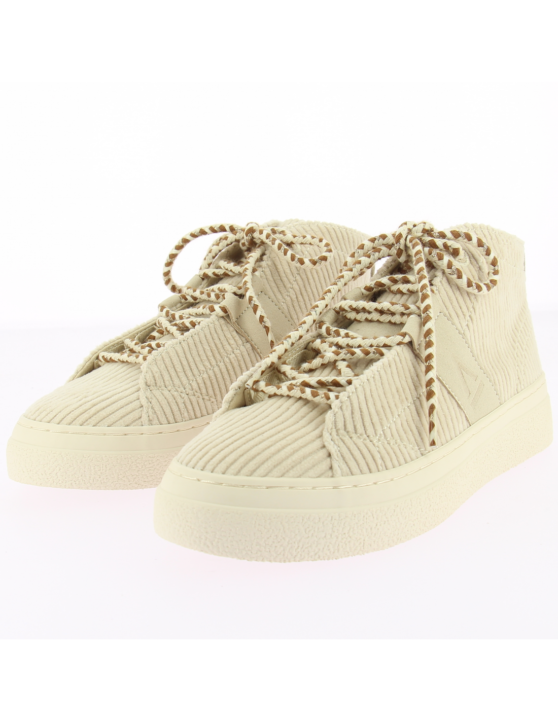armistice baskets de ville femme onyx mid velours crème