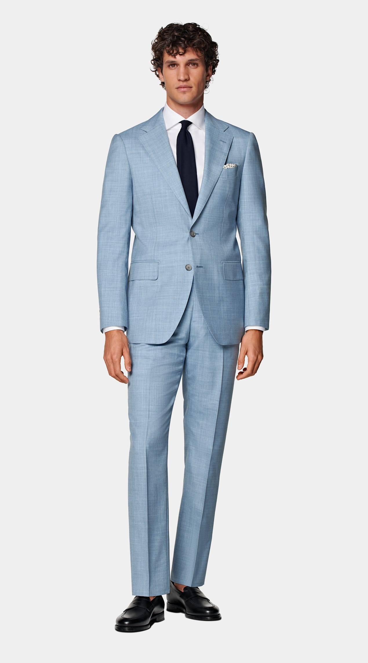 Costume Perennial Havana coupe Tailored bleu clair