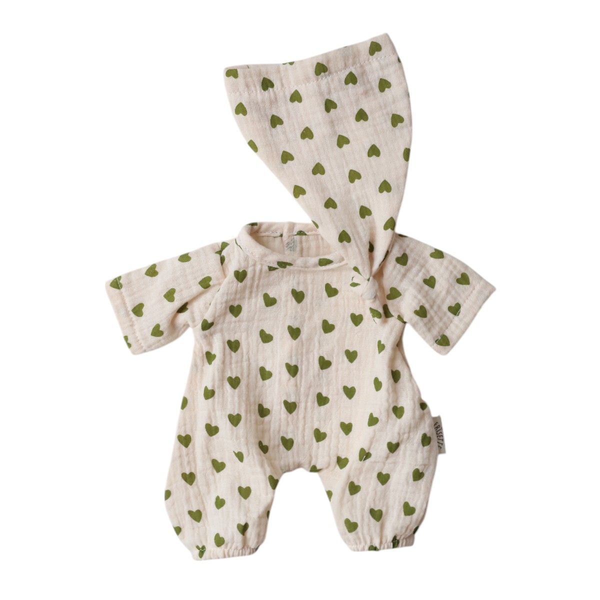 Tenue de poupée pyjama cœurs - Bébé Highland Frisette