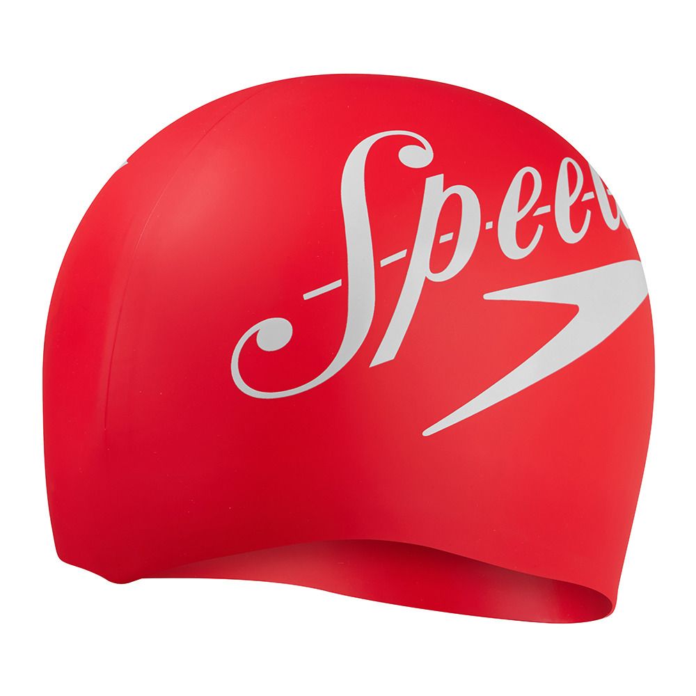 Speedo LOGO PLACEMENT - Bonnet de bain redwhite