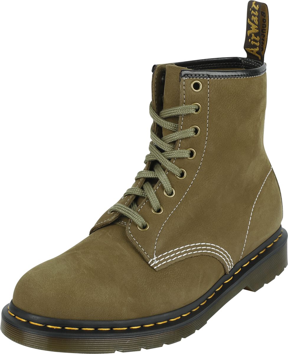 1460 - Muted OliveTumbled | Dr. Martens Bottes