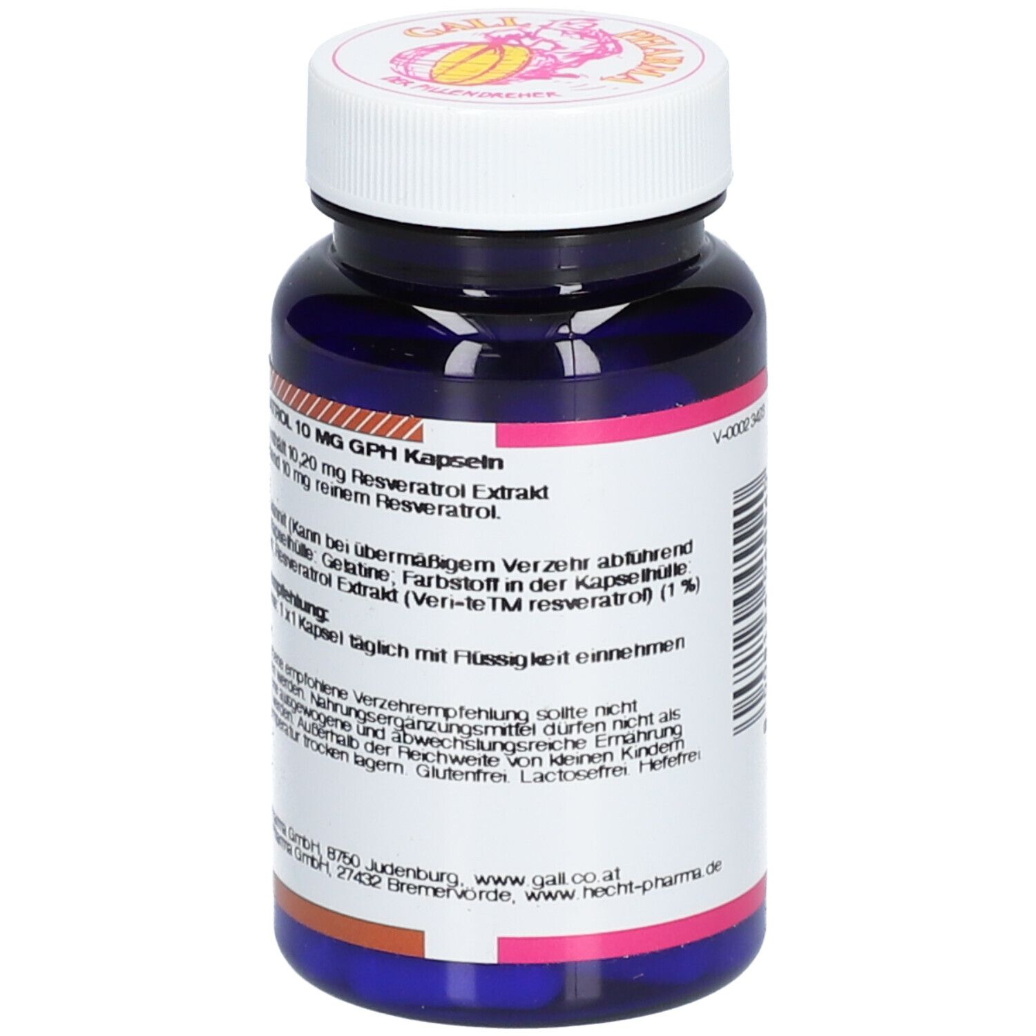 GALL PHARMA Resveratrol 10 mg GPH Kapseln