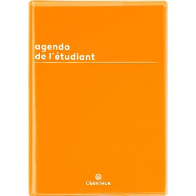 Agenda Boréal - 1 jour par page - 12,5 x 17,5 cm - moutarde - Oberthur