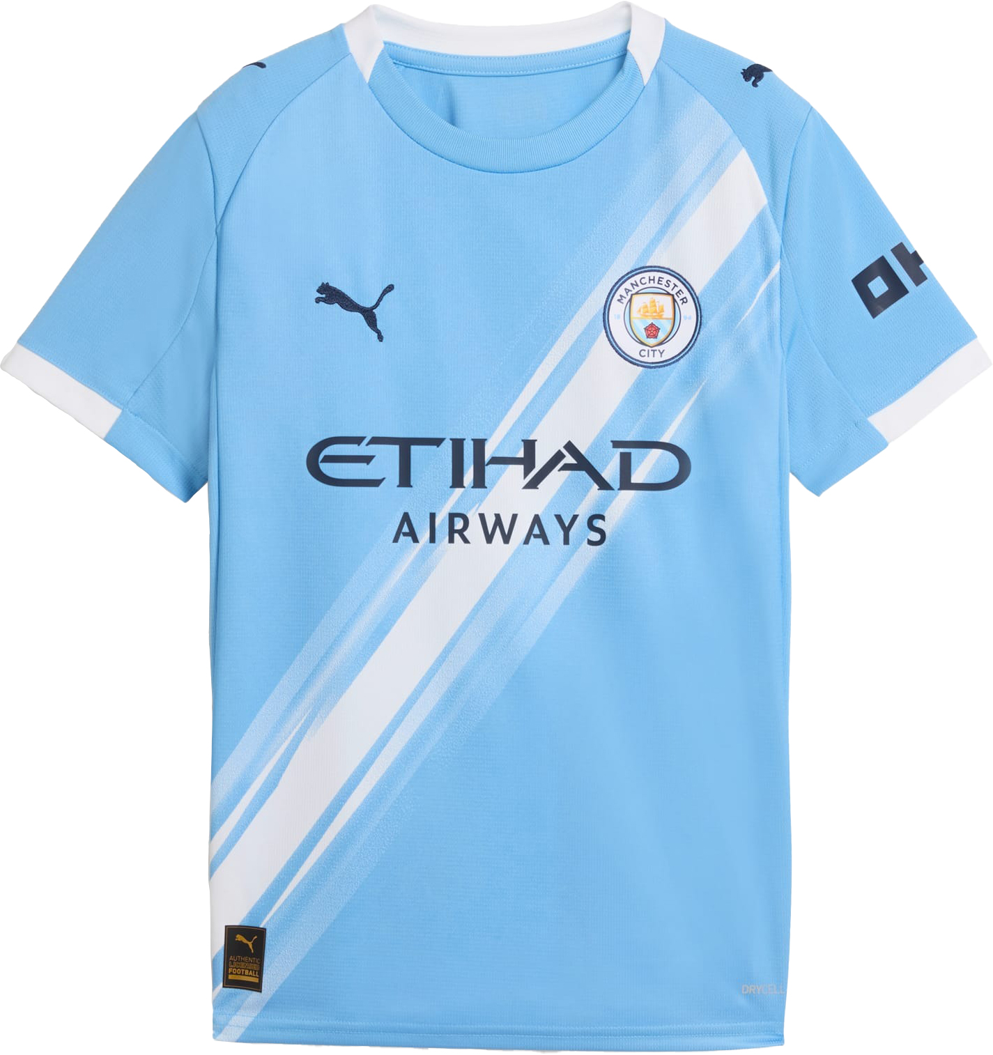 Manchester City 25/26 Hjemmedrakt Junior Team Light Blue/Puma White
