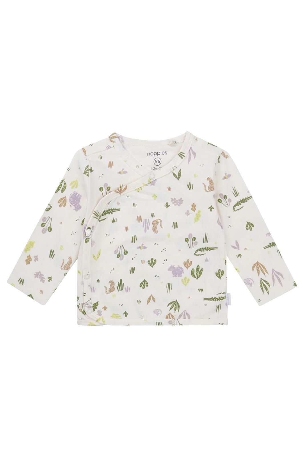 Noppies Newborn Longsleeve Ojai - Animals pattern Off white