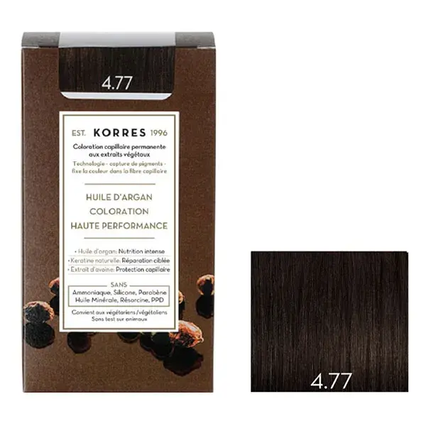 Korres Coloração Permanente Castanho Natural Intenso 4.77