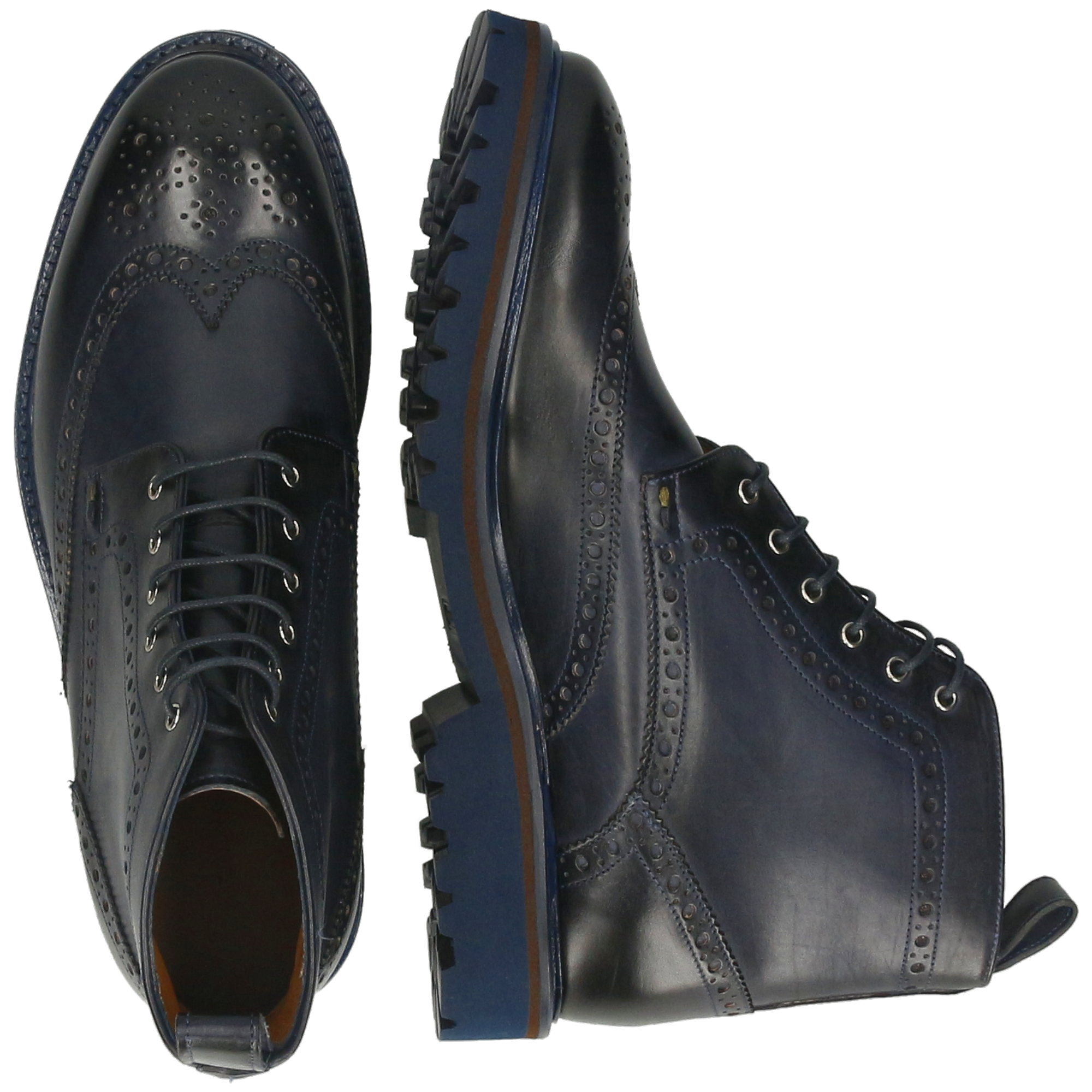 MATTHEW 7 - Bottines en cuir | Bleu