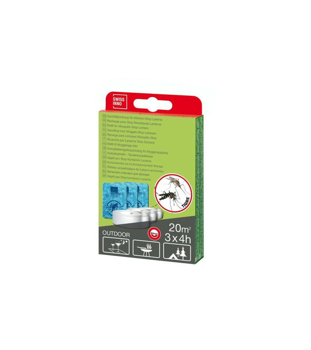 Set de recharge stop moustiques pour lanterne - 500 ml